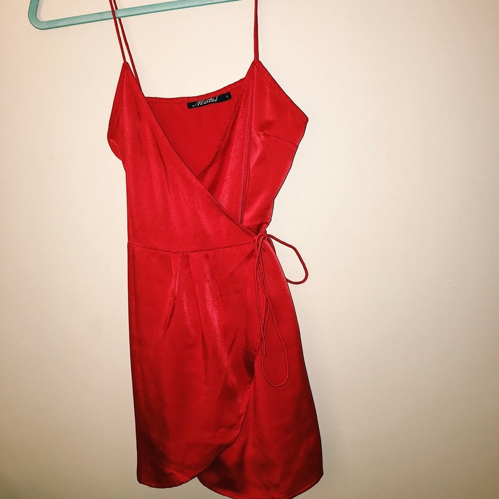 Red Wrap Dress